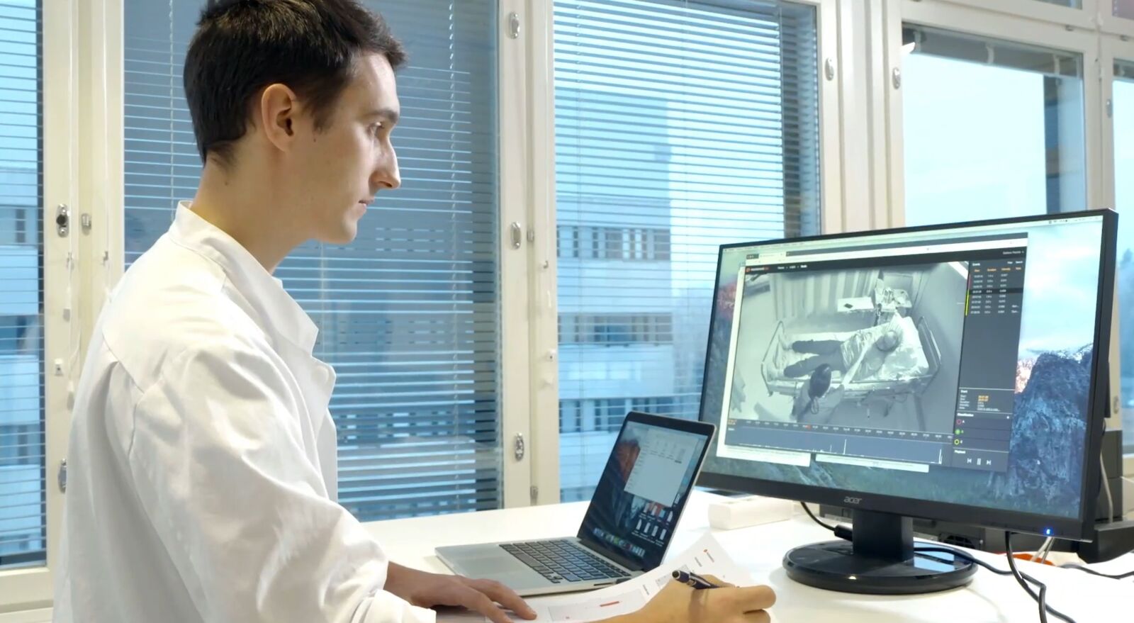 Doctor at work using Nelli